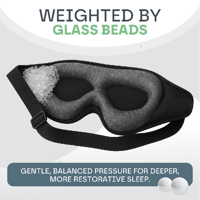 Weighted 3D eye mask