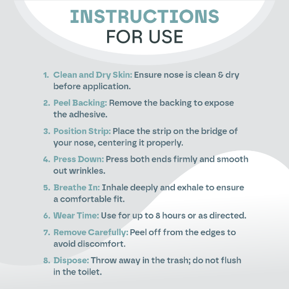 Instructions for use on a white background