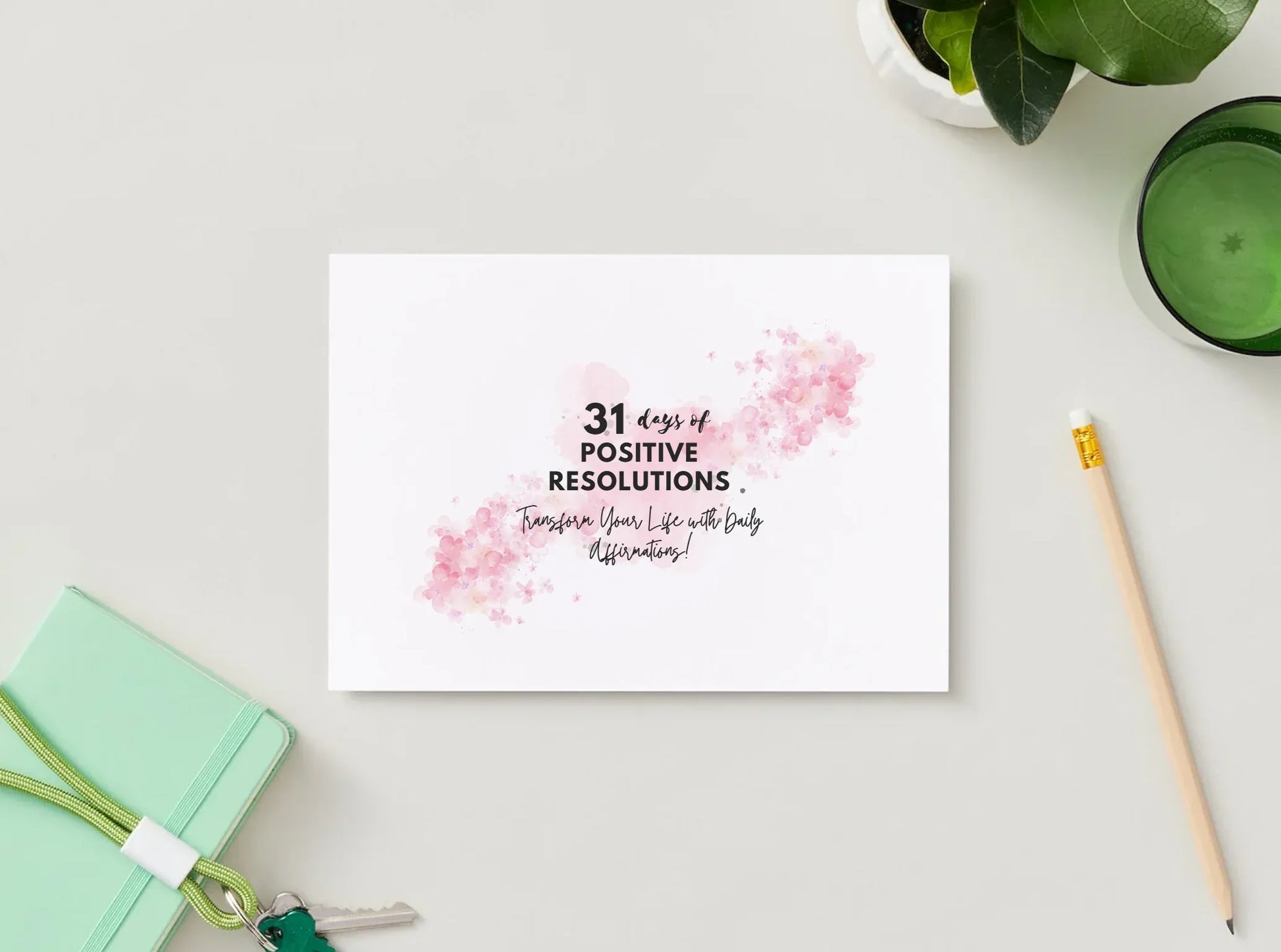 31-Day Affirmation Deck | Daily Ritual for Inner Peace & Stress - Mindres