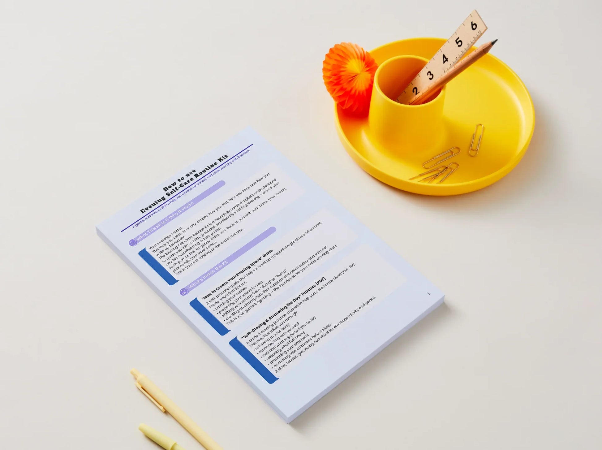 Evening Self-Care Routine Kit - Mindres