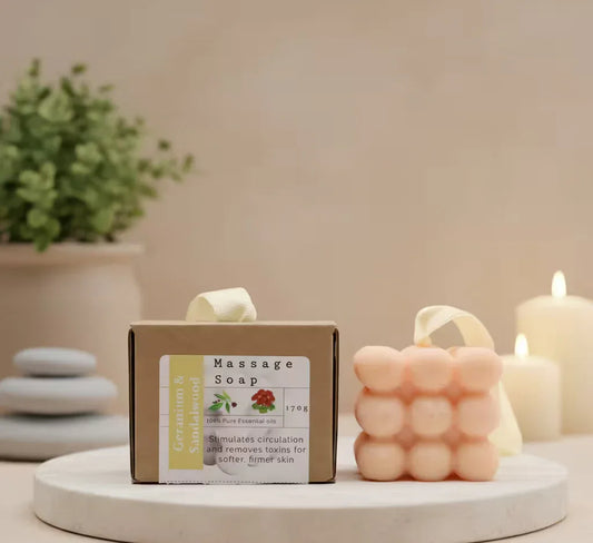 Massage Soap | Geranium & Sandalwood - Mindres