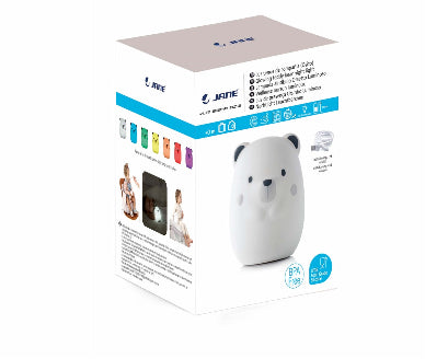White bear-shaped device with packaging featuring the brand 'Lume' on a white background