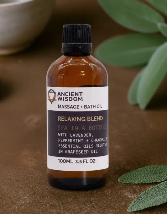 Relaxing Massage Oil | Lavender, Peppermint & Chamomile - Mindres