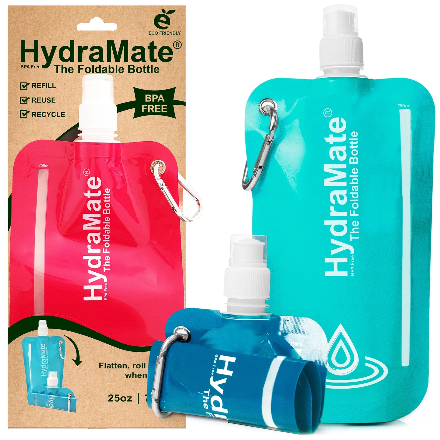 Foldable Bottle - Collapsible 750ml