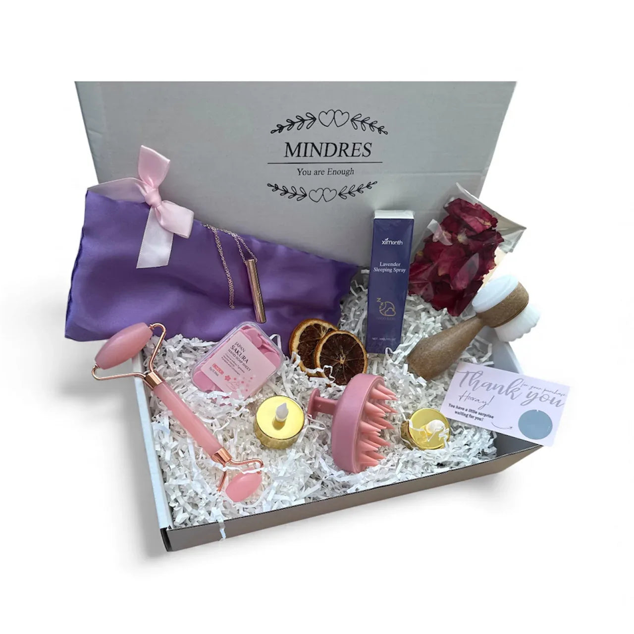 Self-care Pamper Box + Gift | Evening Calm & Relaxation Kit for Mind, Body & Sleep - Mindres