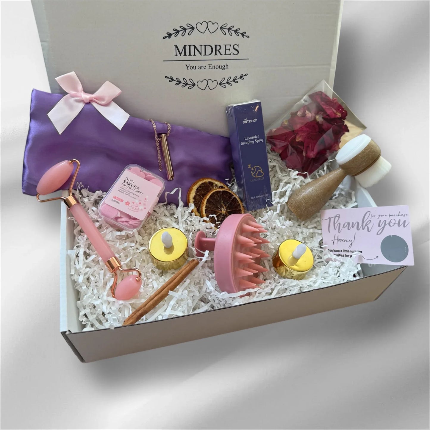 Self-care Pamper Box + Gift | Evening Calm & Relaxation Kit for Mind, Body & Sleep - Mindres