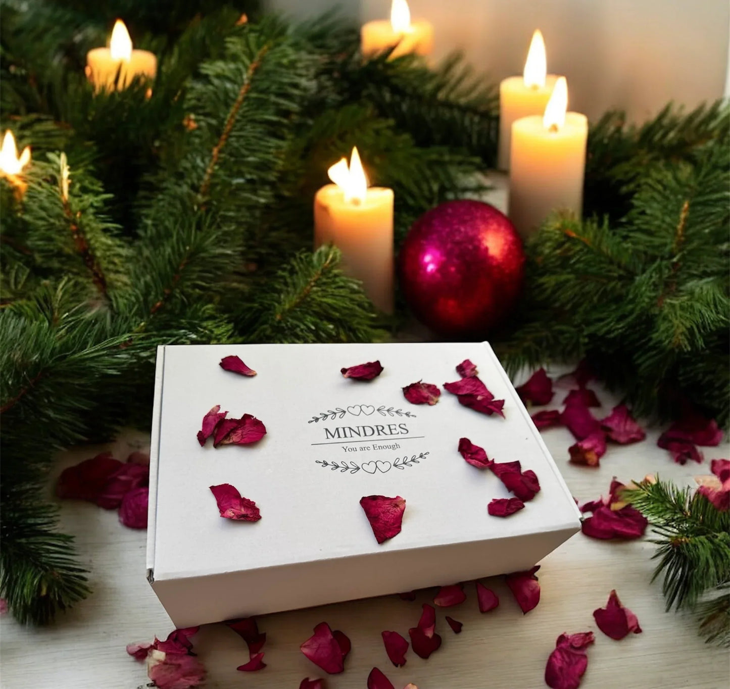 Self-care Pamper Box + Gift | Evening Calm & Relaxation Kit for Mind, Body & Sleep - Mindres