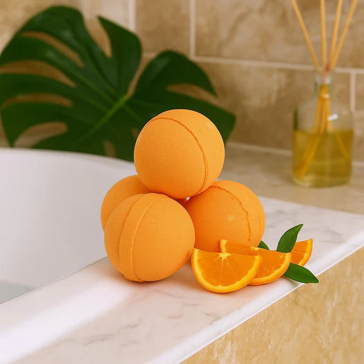 Bath Bomb with Essential Oil | Lemongrass & Mandarin