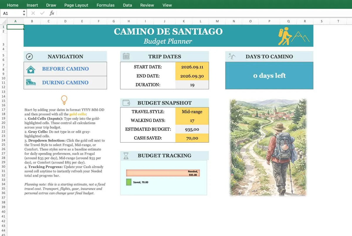 Camino Budget Planner