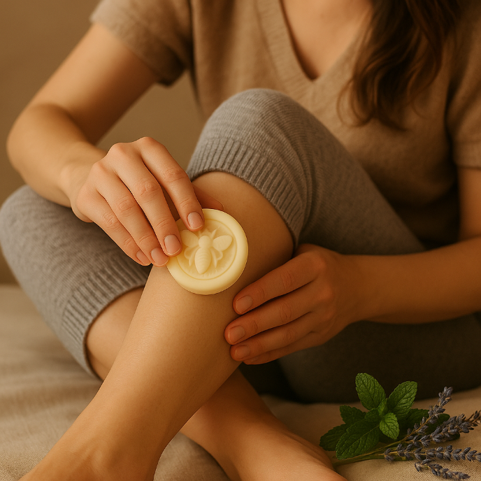 Deep Moisturizing Lotion Bar for Cracked Heels | Lavender & Peppermint
